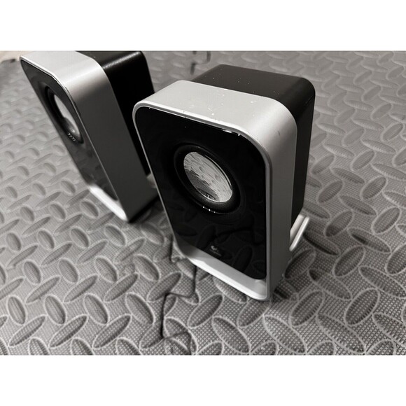 Logitech Z150 2.0 Silver Black Speakers for PC Laptop Desktop Chrome Mac sub - Picture 5 of 5
